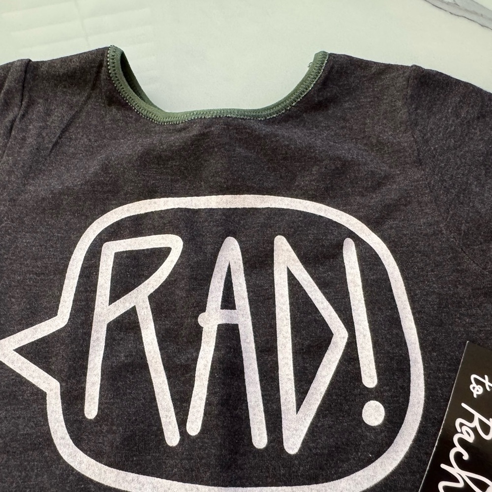 NWT Rags to Raches Black 'RAD!' Bodysuit - Picture 5 of 5